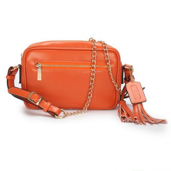 Coach Legacy Flight Medium Orange Crossbody Bags AFV - Click Image to Close